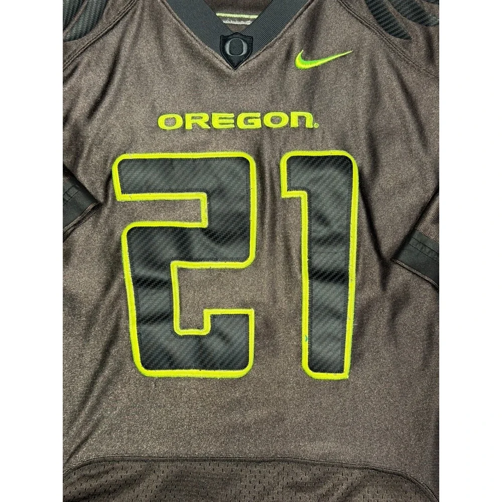 Nike Men's Black #21 Oregon Ducks Football‎ Jersey Size Large